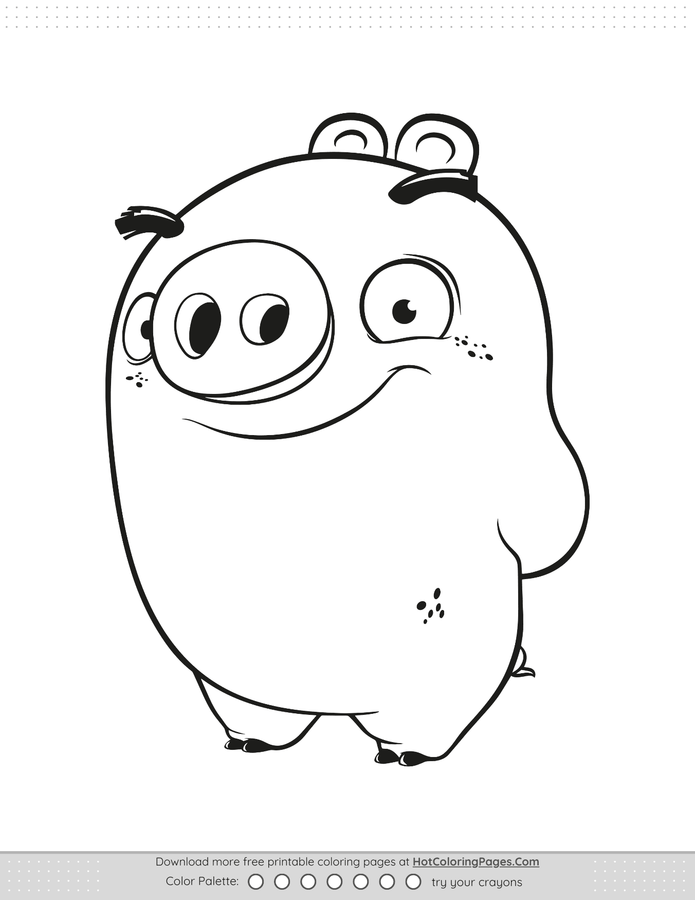 Angry Birds Bad Piggies Coloring Pages