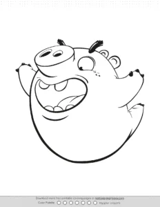 Angry Birds Bad Piggies Coloring Sheet Coloring Page