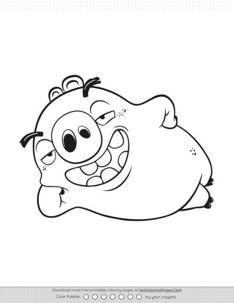 Angry Birds Bad Piggies Pdf Coloring Pages
