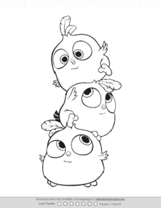 Angry Birds Blues Coloring Pages Coloring Page