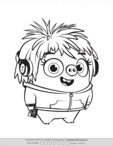 Angry Birds Courtney Coloring Pages Coloring Page