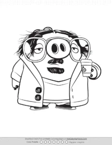 Angry Birds Garry Coloring Pages Coloring Page
