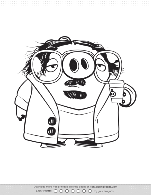Angry Birds Garry Coloring Pages