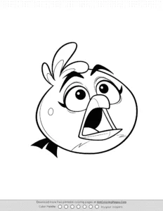 Angry Birds Melody Coloring Pages Coloring Page