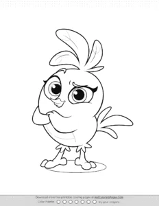 Angry Birds Stella Dream Coloring Pages Coloring Page