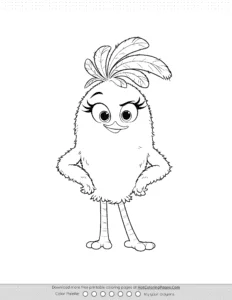 Angry Birds Stella Movie Coloring Pages Coloring Page
