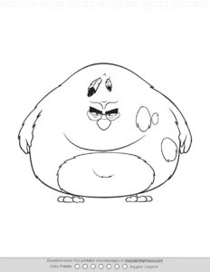 Angry Birds Terrence Coloring Pages Coloring Page