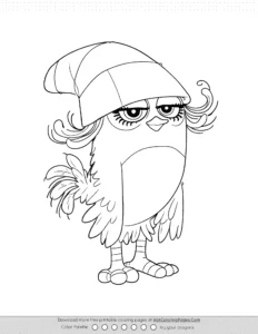 Angry Birds Willow Movie Coloring Pages Coloring Page
