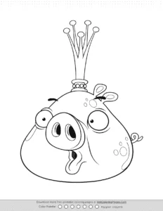 King Smooth Cheeks Coloring Pages Coloring Page