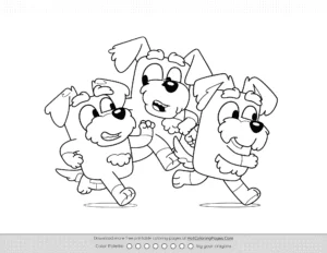 Bluey The Terriers Coloring Pages Coloring Page