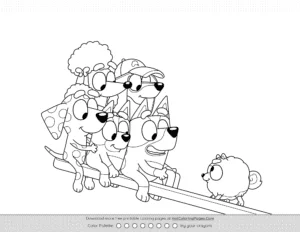 Free Bluey Pdf Coloring Pages Coloring Page