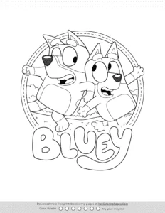 Free Printable Bluey Coloring Pages Coloring Page