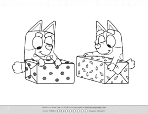Muffin And Socks Christmas Colouring Sheet Coloring Page