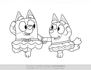 Muffin And Socks Dress Up Coloring Page Coloring Page
