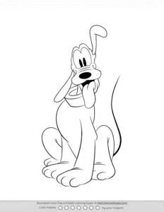 Pluto Coloring Page Coloring Page