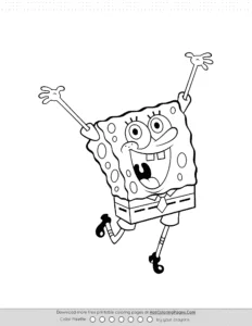 Free Spongebob Coloring Sheet Coloring Page