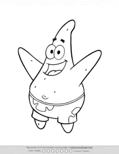 Patrick Coloring Page Coloring Page