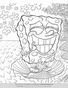 Spongebob Coloring Pages For Kids Coloring Page