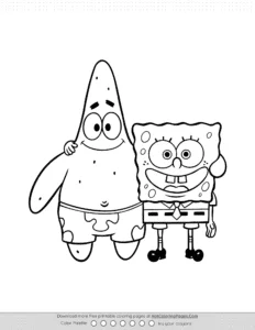 Spongebob Colouring Pages Coloring Page