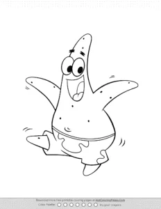 Spongebob Patrick Star Coloring Page Coloring Page
