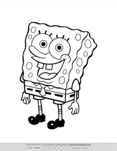 Spongebob Squarepants Colouring Pages Coloring Page