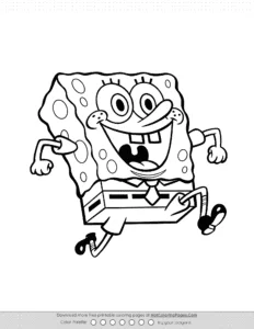 Spongebob Squarepants Pdf Coloring Pages Coloring Page
