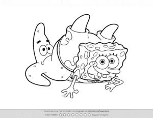 Spongebob And Patrick Coloring Pages Coloring Page